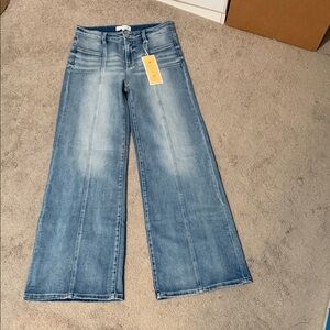 Stylish Light Blue Flare Jeans